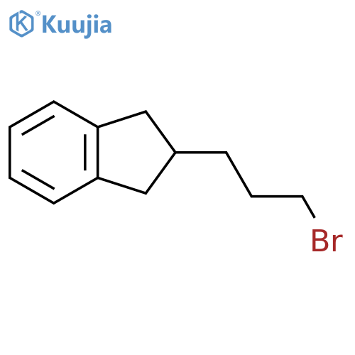 2-(3-bromopropyl)-2,3-dihydro-1H-indene structure