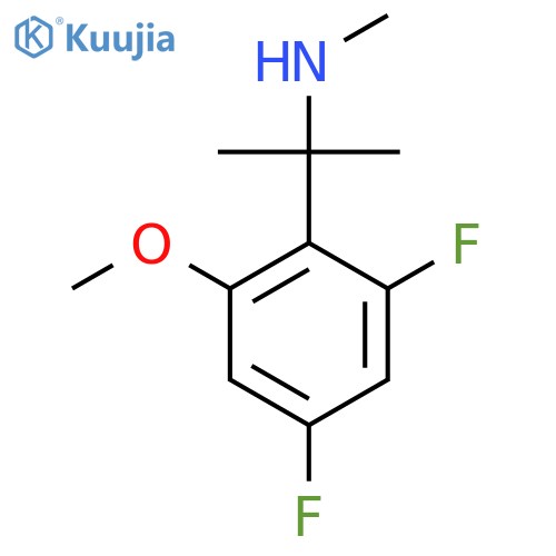 2-(2,4-difluoro-6-methoxyphenyl)propan-2-yl(methyl)amine structure