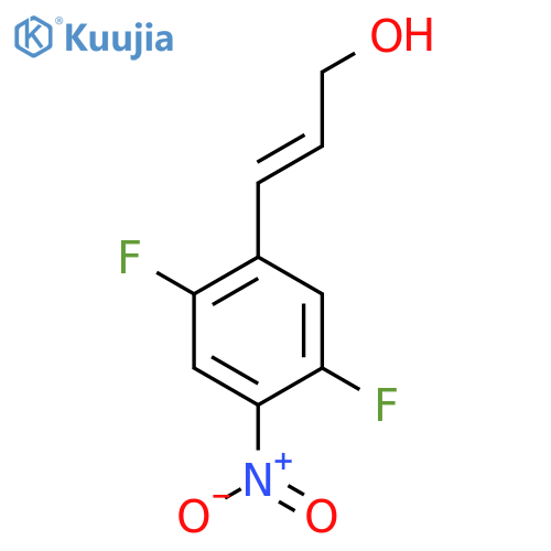 3-(2,5-difluoro-4-nitrophenyl)prop-2-en-1-ol structure
