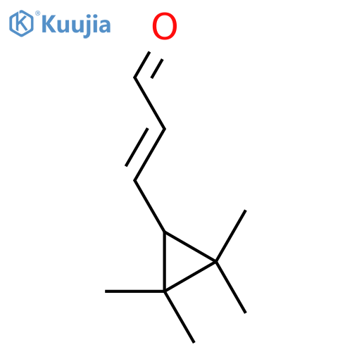 3-(2,2,3,3-tetramethylcyclopropyl)prop-2-enal structure
