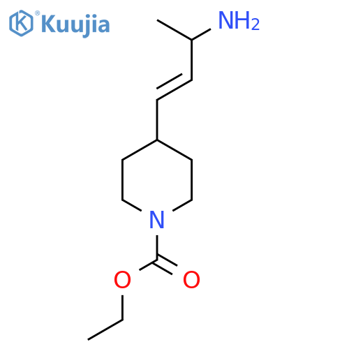 ethyl 4-(3-aminobut-1-en-1-yl)piperidine-1-carboxylate structure