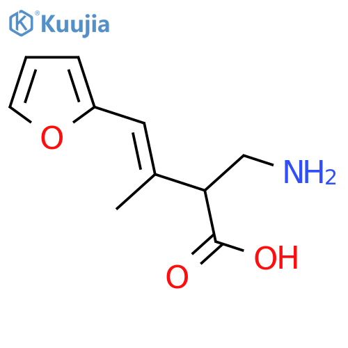 2-(aminomethyl)-4-(furan-2-yl)-3-methylbut-3-enoic acid structure