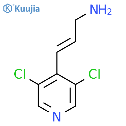 3-(3,5-dichloropyridin-4-yl)prop-2-en-1-amine structure