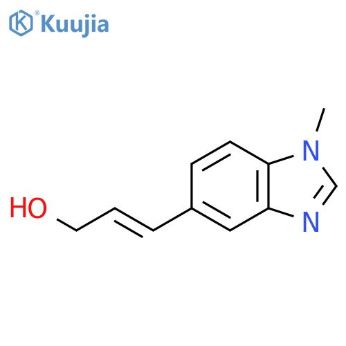 3-(1-methyl-1H-1,3-benzodiazol-5-yl)prop-2-en-1-ol structure