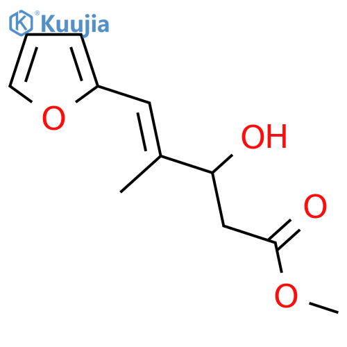 methyl 5-(furan-2-yl)-3-hydroxy-4-methylpent-4-enoate structure