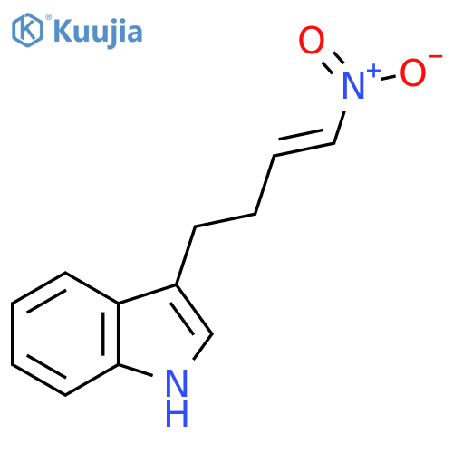 3-(4-nitrobut-3-en-1-yl)-1H-indole structure