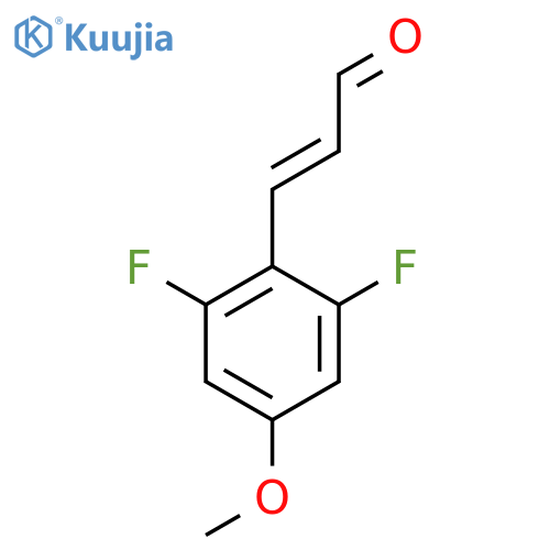 3-(2,6-difluoro-4-methoxyphenyl)prop-2-enal structure