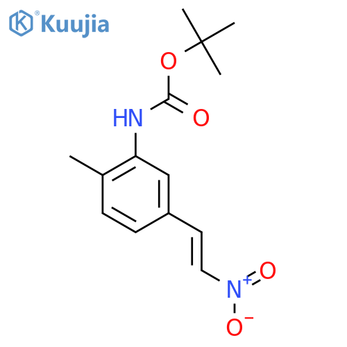 tert-butyl N-2-methyl-5-(2-nitroethenyl)phenylcarbamate structure
