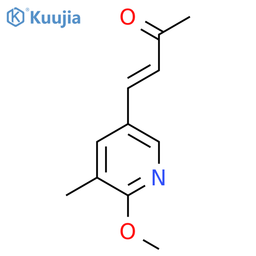 4-(6-methoxy-5-methylpyridin-3-yl)but-3-en-2-one structure
