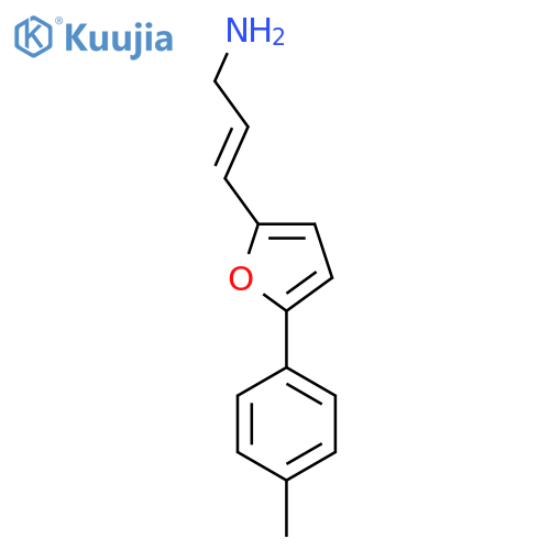 3-5-(4-methylphenyl)furan-2-ylprop-2-en-1-amine structure