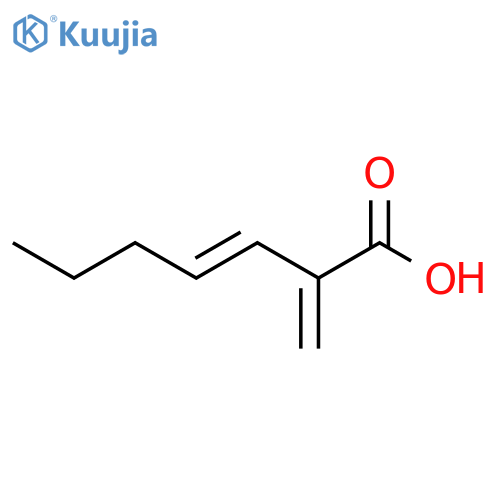 2-methylidenehept-3-enoic acid structure