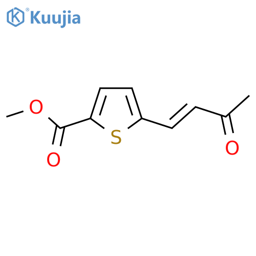methyl 5-(3-oxobut-1-en-1-yl)thiophene-2-carboxylate structure