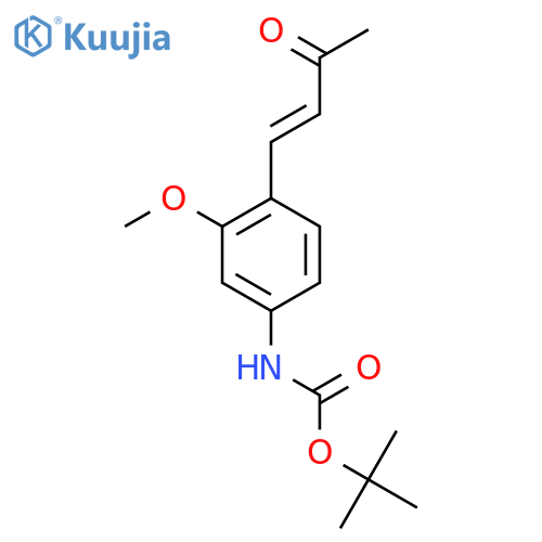 tert-butyl N-3-methoxy-4-(3-oxobut-1-en-1-yl)phenylcarbamate structure