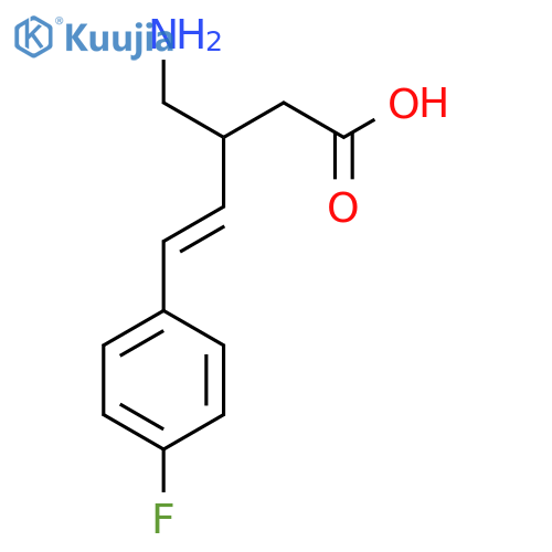 3-(aminomethyl)-5-(4-fluorophenyl)pent-4-enoic acid structure