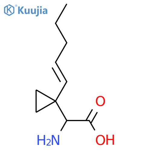 2-amino-2-1-(pent-1-en-1-yl)cyclopropylacetic acid structure