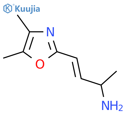 4-(dimethyl-1,3-oxazol-2-yl)but-3-en-2-amine structure