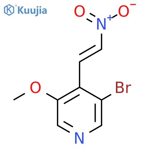 3-bromo-5-methoxy-4-(2-nitroethenyl)pyridine structure