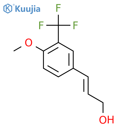 3-4-methoxy-3-(trifluoromethyl)phenylprop-2-en-1-ol structure