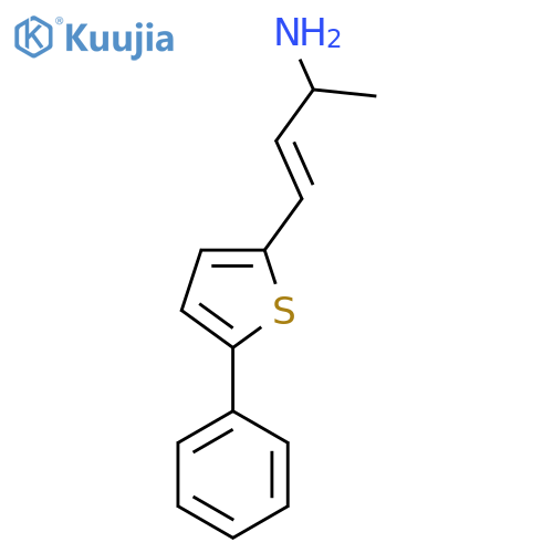 4-(5-phenylthiophen-2-yl)but-3-en-2-amine structure