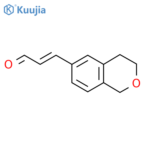 3-(3,4-dihydro-1H-2-benzopyran-6-yl)prop-2-enal structure