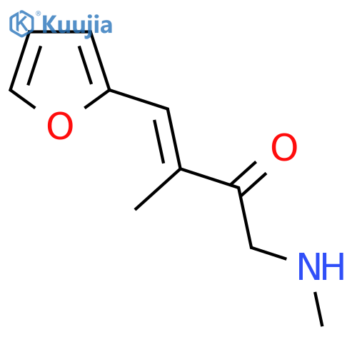 4-(furan-2-yl)-3-methyl-1-(methylamino)but-3-en-2-one structure