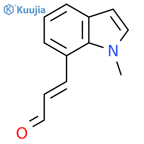 3-(1-methyl-1H-indol-7-yl)prop-2-enal structure
