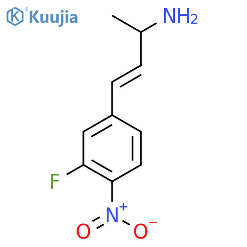 4-(3-fluoro-4-nitrophenyl)but-3-en-2-amine structure