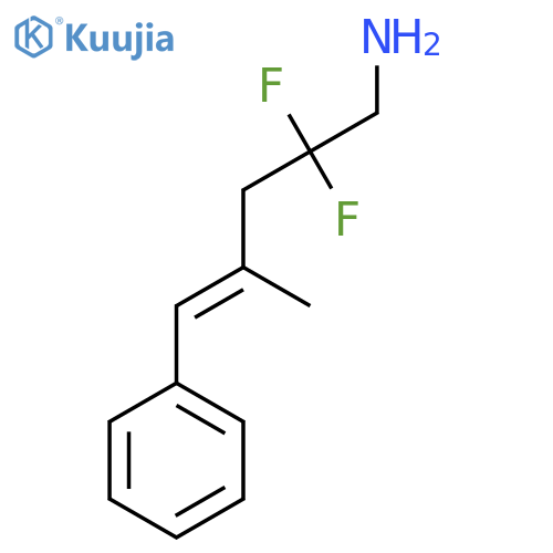 2,2-difluoro-4-methyl-5-phenylpent-4-en-1-amine structure