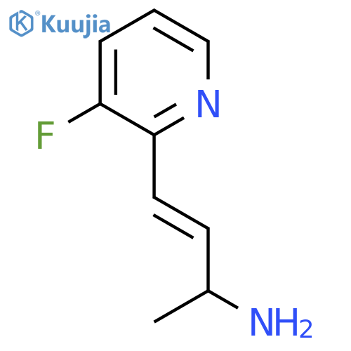4-(3-fluoropyridin-2-yl)but-3-en-2-amine structure