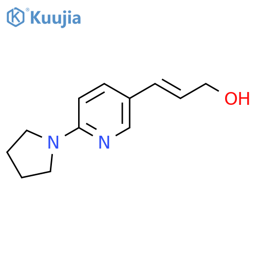 3-6-(pyrrolidin-1-yl)pyridin-3-ylprop-2-en-1-ol structure