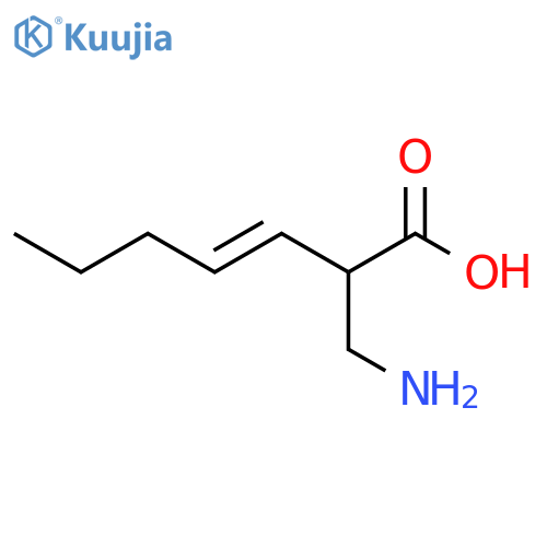 2-(aminomethyl)hept-3-enoic acid structure