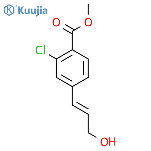 methyl 2-chloro-4-(3-hydroxyprop-1-en-1-yl)benzoate structure