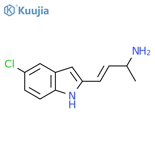 4-(5-chloro-1H-indol-2-yl)but-3-en-2-amine structure