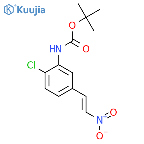 tert-butyl N-2-chloro-5-(2-nitroethenyl)phenylcarbamate structure
