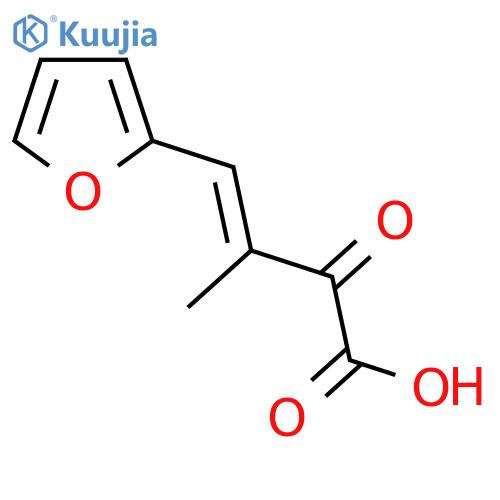4-(furan-2-yl)-3-methyl-2-oxobut-3-enoic acid structure
