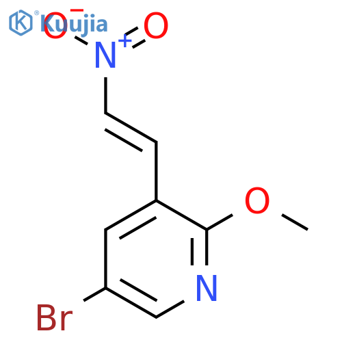 5-bromo-2-methoxy-3-(2-nitroethenyl)pyridine structure