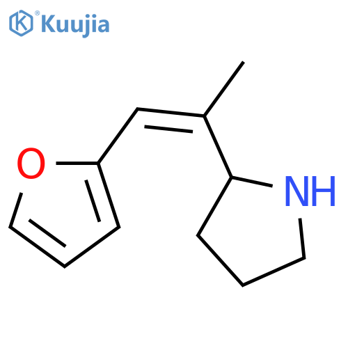 2-1-(furan-2-yl)prop-1-en-2-ylpyrrolidine structure