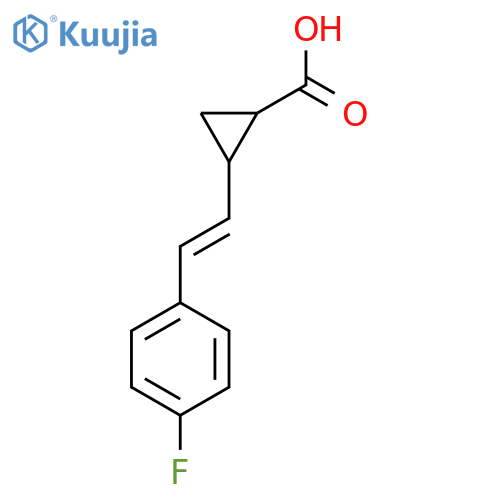 2-2-(4-fluorophenyl)ethenylcyclopropane-1-carboxylic acid structure