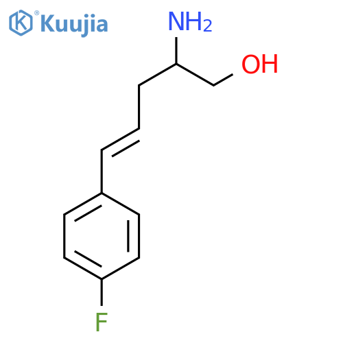 2-amino-5-(4-fluorophenyl)pent-4-en-1-ol structure