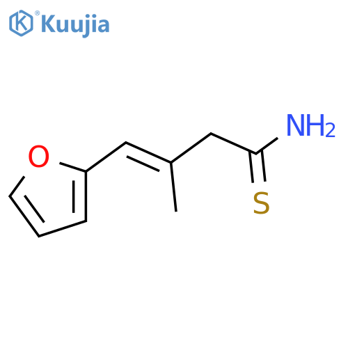 4-(furan-2-yl)-3-methylbut-3-enethioamide structure