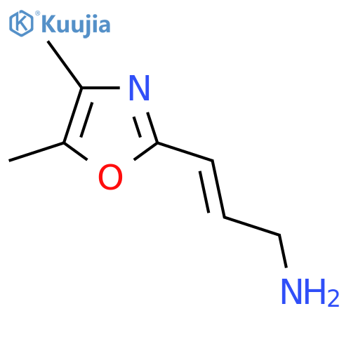 3-(dimethyl-1,3-oxazol-2-yl)prop-2-en-1-amine structure