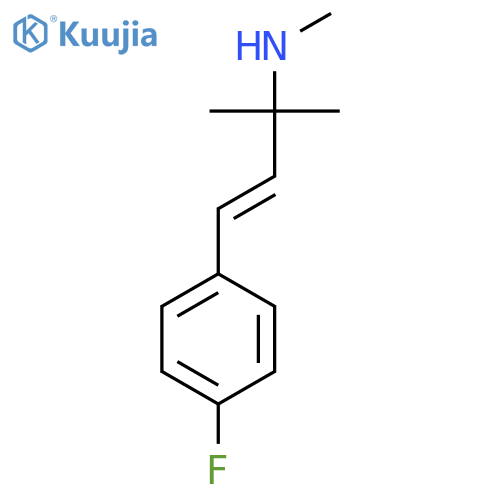4-(4-fluorophenyl)-2-methylbut-3-en-2-yl(methyl)amine structure