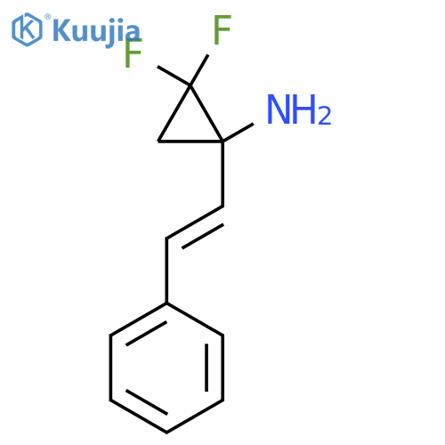 2,2-difluoro-1-(2-phenylethenyl)cyclopropan-1-amine structure