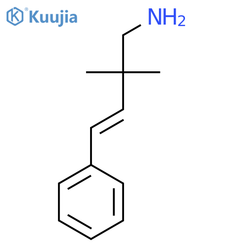 2,2-dimethyl-4-phenylbut-3-en-1-amine structure