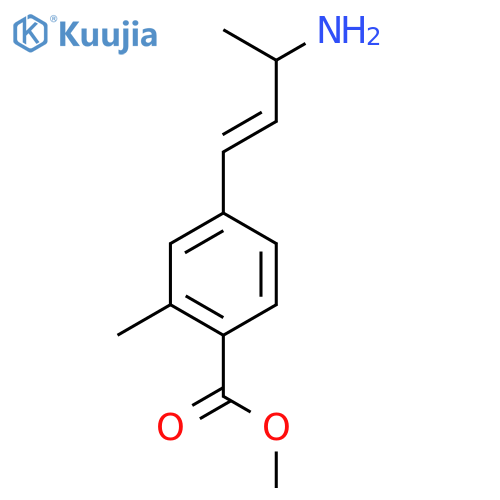 methyl 4-(3-aminobut-1-en-1-yl)-2-methylbenzoate structure