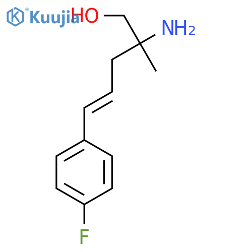 2-amino-5-(4-fluorophenyl)-2-methylpent-4-en-1-ol structure