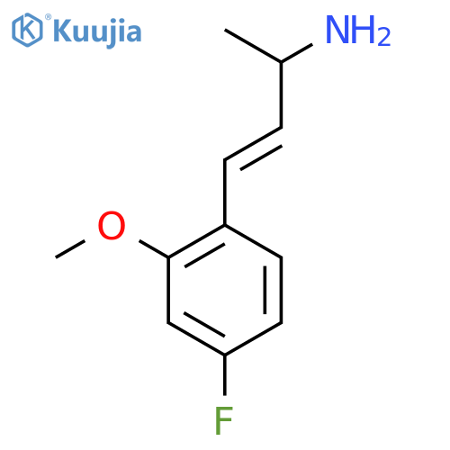 4-(4-fluoro-2-methoxyphenyl)but-3-en-2-amine structure