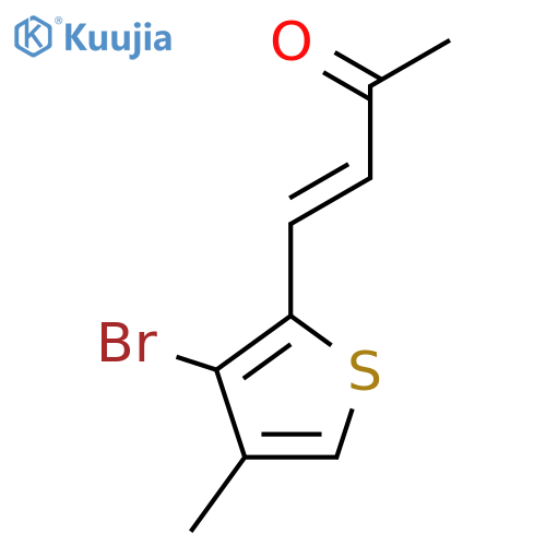 4-(3-bromo-4-methylthiophen-2-yl)but-3-en-2-one structure