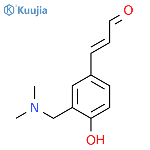 3-{3-(dimethylamino)methyl-4-hydroxyphenyl}prop-2-enal structure
