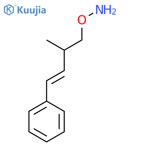 O-(2-methyl-4-phenylbut-3-en-1-yl)hydroxylamine structure